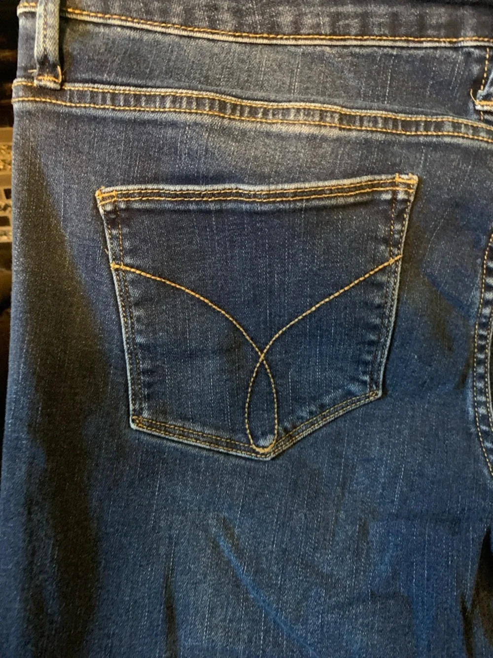 Calvin Klein Women's Medium Blue Flare Jeans - Picture 5 of 5